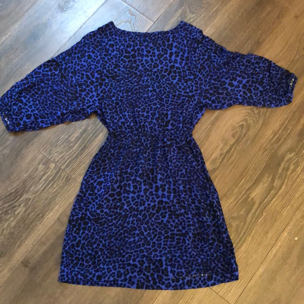 Purple and black leopard dress, worn once